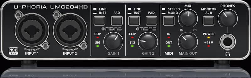 BEHRINGER U-PHORIA UMC204HD INTERFACE image 1