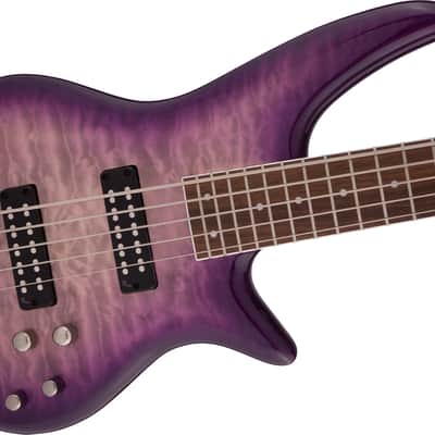 Jackson JS Series Spectra JS3QV 5-String Electric Bass Guitar, Purple Phaze image 6