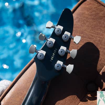 Late 90's ESP Horizon Custom Classic - Neck Through - See Through Blue w a KILLER AAA Flamed Maple Top - Made In Japan - Pro Set Up w Perfect Frets/Action/Intonation! image 5