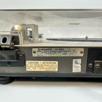 Pioneer PL-630 Quartz-PLL Full Automatic Turntable image 13
