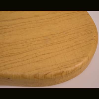 Guitar Mill J-Style Bass Body / 1 Piece Swamp Ash / 4 lbs. 2 oz. / Nitrocellulose "Vintage Amber" Satin / 'Closet Clean' w/ Lacquer Checking (#GIN-4116) image 5