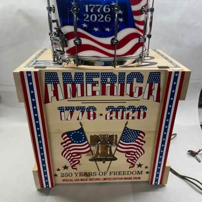RCI Starlite USA 250th anniversary 8x14 tribute snare drum. Only 20 image 1