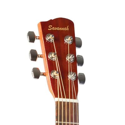 Savannah Model SGO-16 000-Size Acoustic Guitar in a Natural Mahogany Finish image 3