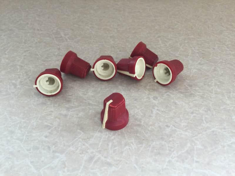 Fender Vintage Amp Knobs 1980’s - Red Rivera Era - The Twin - Champ 12 - Studio 85 - M80 - Pro 185 image 1