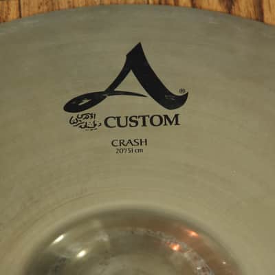 Zildjian 20" A Custom Crash Cymbal 1991 - Present - Brilliant image 2