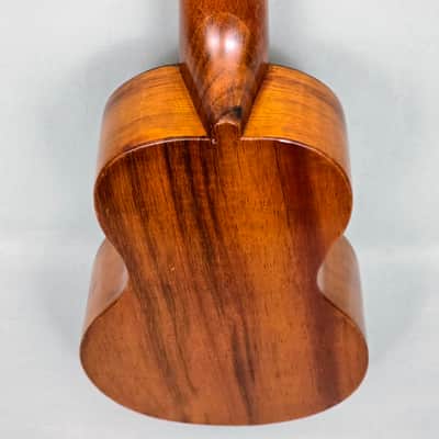 Vintage *RARE* SAM F. CHANG HONOLULU HAWAIIAN KOA 20 3/4” Soprano Ukulele w/Case image 16