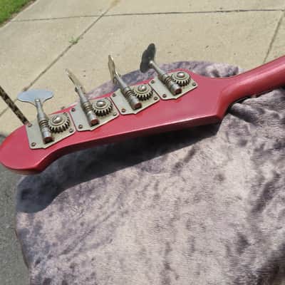 GIBSON 1966 THUNDERBIRD ll BASS BURGUNDY MIST PRO REFIN NON-REVERSE  RARE! [VIDEO] image 14