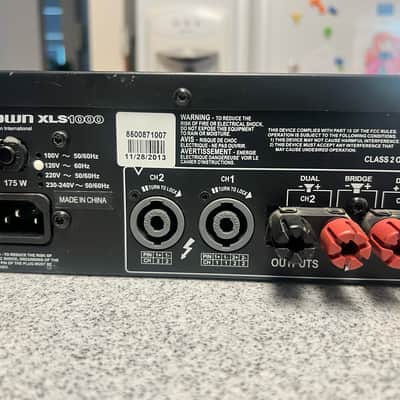 Crown XLS 1000 2-Channel High Density Power Amplifier 2010s - Silver Bild 4