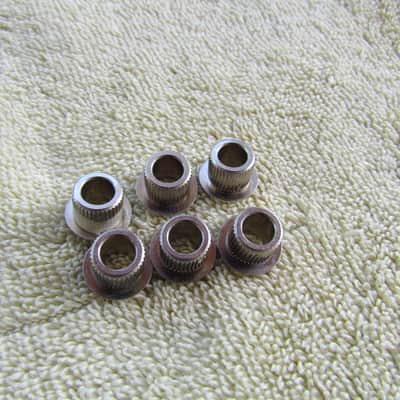 Wide Flange Tuning Machines Bushings Set Of 6 Bushing Wide Flange Nickel Bushing READ ENTIRE DESCRIPTION image 3