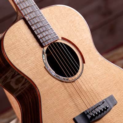 Cort ABSTRACTDELTA Masterpiece Series Deeper OM Body Master Grade Solid Sitka Spruce Mahogany Neck 6-String Acoustic-Electric Guitar w/Hard Case image 5