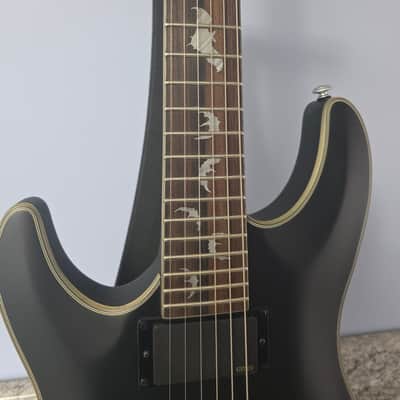 Schecter Damien Platinum-6 FR Left-Handed 2013 - Present - Satin Black image 3
