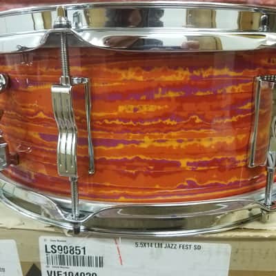 Ludwig *Pre-Order* Legacy Mahogany Reissue Mod Orange Jazz Fest 5.5x14" Snare Drum Made in USA Special Order Authorized Dealer image 5
