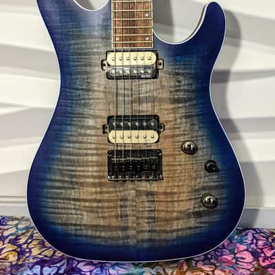 Cort KX300 Open Pore Cobalt Burst Electric Guitar image 2