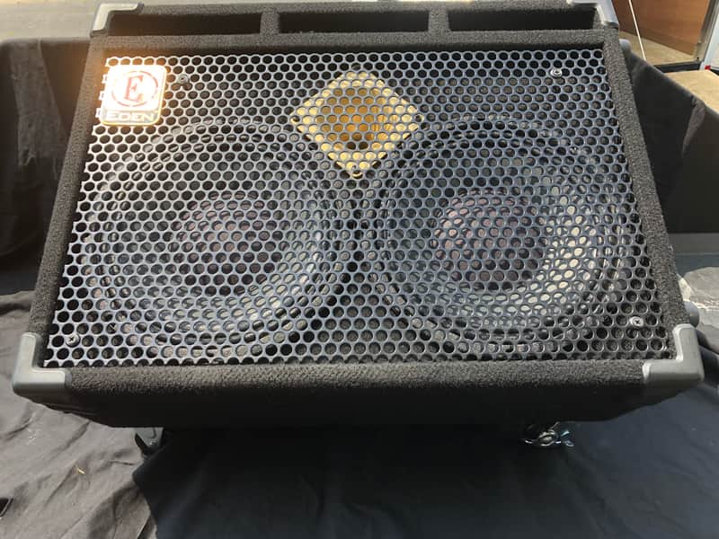 all original Eden D210MBX Bass Speaker Cabinet/ Wedge Monitor  with Casters image 1