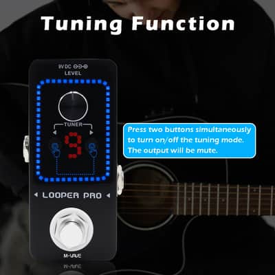 M-VAVE Loop Pedal Pro- 40 Mins Looping Time 9 Loops Professional Guitar Looper Pedal With Tuner for Electric Guitar (Price includes the import duty for US buyer) image 6