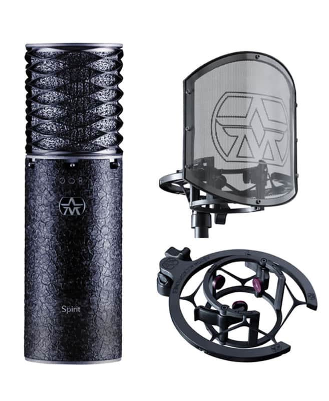 Aston Spirit Black Bundle Microphone Studio Production Set image 1