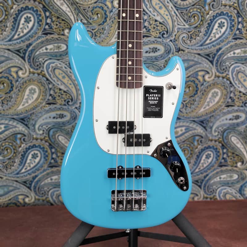 Fender Player Series II Mustang Bass Aquatone Blue image 1