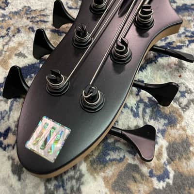 Miura Guitars U.S.A. MB-R 6st Cocopolo Top / Ash Body / Ebony Fingerboard  6 strings Hi-end Bass guitar image 5