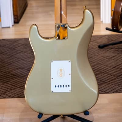 Fender - 50th Ann. LTD Edition Stratocaster (Maple - Aztec Gold)  w/ Tweed Fender Bag - MIM - 2020 -USED Electric Guitar image 5
