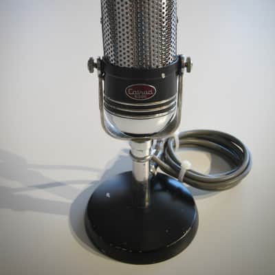 Calrad 500C Microphone Desk Mic with stand Circa-1960s-Chrome & Black` image 2
