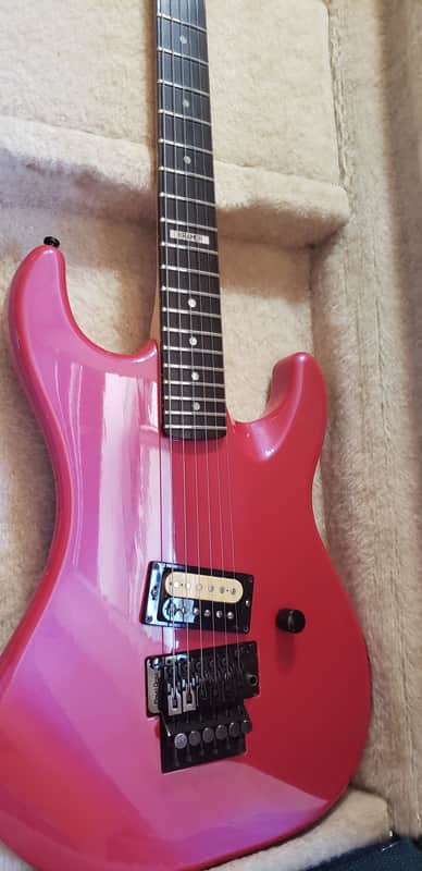 Kramer Original Vintage 1980's Baretta 1 1988-1990 Flip Flop Red