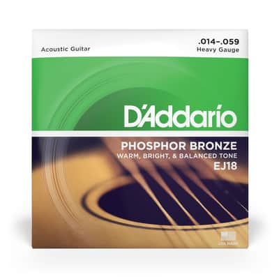 D'Addario A-Git.Saiten EJ18 14-59 Phosphor Bronze - Acustic Guitar Strings image 1