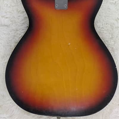 Vintage Stafford Electric Guitar – Sunburst – Dual Pickups – Includes Gig Bag image 6