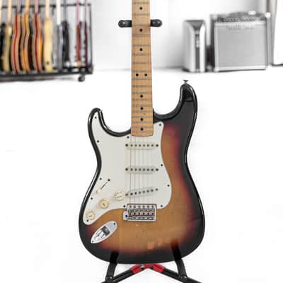 1974 Fender Stratocaster Left-Handed in Sunburst. RH conversion. 7.9lbs image 1
