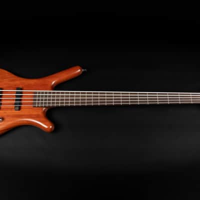 2017 Warwick Teambuilt Pro Series Corvette Bubinga 5A - Natural Transparent | German 5-String Electric Bass Ovangkol Neck Active / Passive Electronics image 3