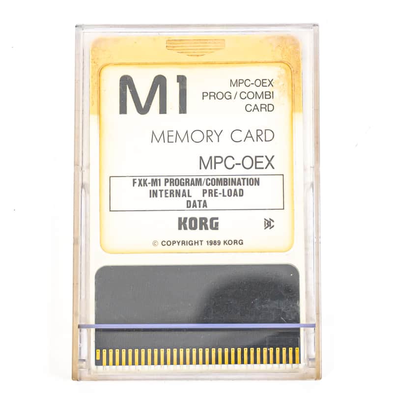 Korg M1 MPC-OEX FXK-M1 Program / Combination Internal Preload Card