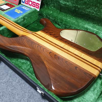 EXTREMELY RARE Lefty 1980 Aria Pro SB1000 Walnut Japan Vintage High End Left Handed Electric Bass SB-1000WA image 14