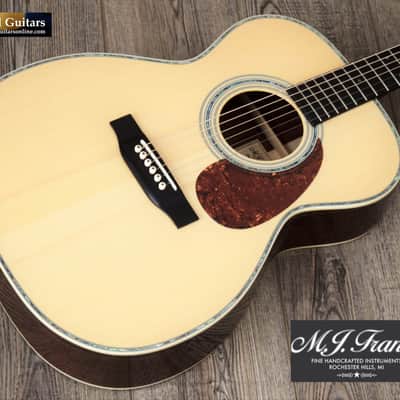 MJ Franks 000-42 Style, Short Scale, Euro Spruce, Madagascar RW, 1-11/16" Nut image 23