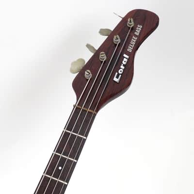 1968 Danelectro Coral Deluxe Bass - Brilliant Red - Rare 34" Scale Bass - Lipstick Pickups -Original Case image 7