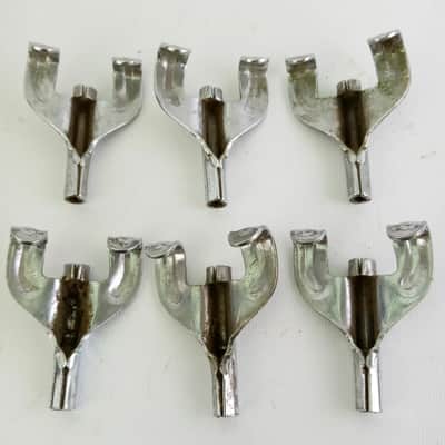 Gretsch 6 Threaded Drum T-Rod Claws Single-Tension Snare/Bass/Tom Chrome Vintage image 2