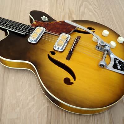 1961 Harmony H74 Meteor Neo Cutaway Vintage Guitar Near Mint DeArmond Gold Foil Pickups w/ohc image 11