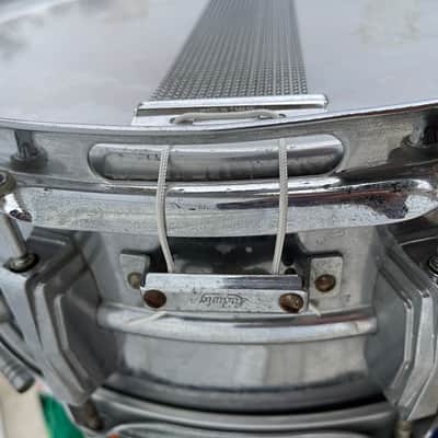 1965 Ludwig LM400 Supraphonic 5x14" 10-Lug Aluminum Snare Drum Chrome-Plated image 14