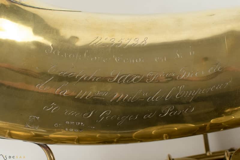 1870 Adolphe Sax Tenor Saxophone image 1