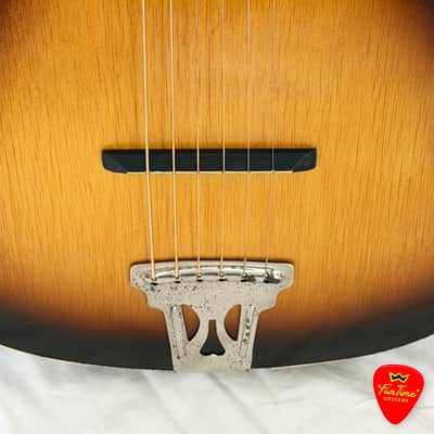1960s Lignatone Parlor Guitar Vintage Brownburst Acoustic – Made in Czechoslovakia – “Bo” image 17