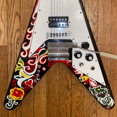 Gibson Flying V RARE! - Jimmi Hendrix Love Drops Artist Hand Painted Custom 1990’s image 1