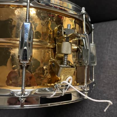 1984 Chicago Ludwig LB552K Hammered Bronze 6.5x14" 10-Lug Snare Drum 1984 image 5