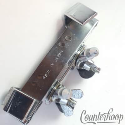 *Pearl Bass Drum Spurs Clamp-On Hoop Mount Anchor Double-Spikes Legs Vintage 60s image 3