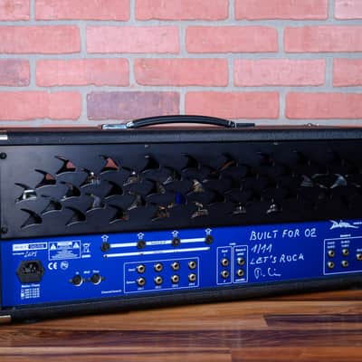 Diezel VH4 4-Channel 100-Watt Guitar Head 2011 Blue Panel Black Tolex Blueface Reissue - Adam Jones image 5