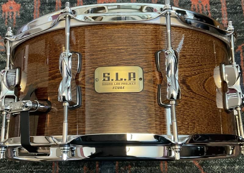 Mint Tama S.L.P. Limited Edition G-Hickory 6.5×14 Snare Drum Gloss Natural Elm image 1