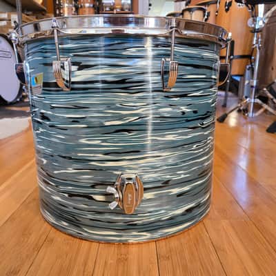 Drum Kits - 1970's Ludwig Classic Maple 14x24 8x12 9x13 14x16 (Concert Tom) Drum Kit (Bowling Ball Blue Oyster) image 21