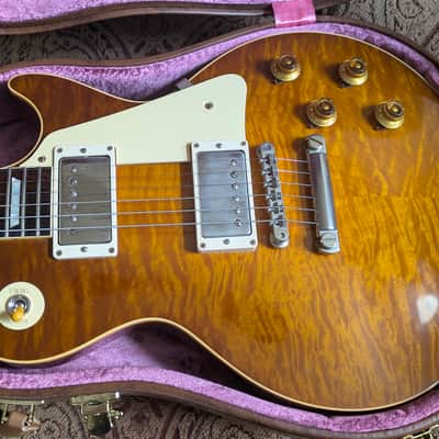 2018 Gibson Custom Shop Historic '59 Les Paul Standard Reissue LPR9 - Royal Teaburst image 4