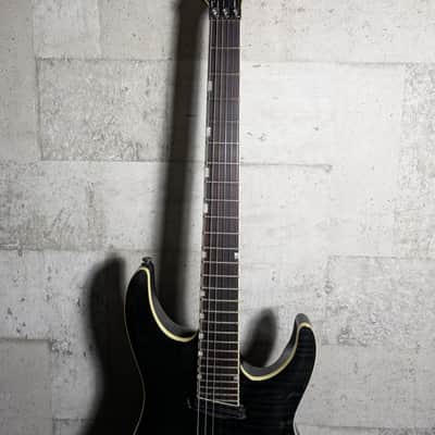 ESP Horizon Kiko 27 Frets Heel Cut 2013 See Thru Black Grass Roots image 5
