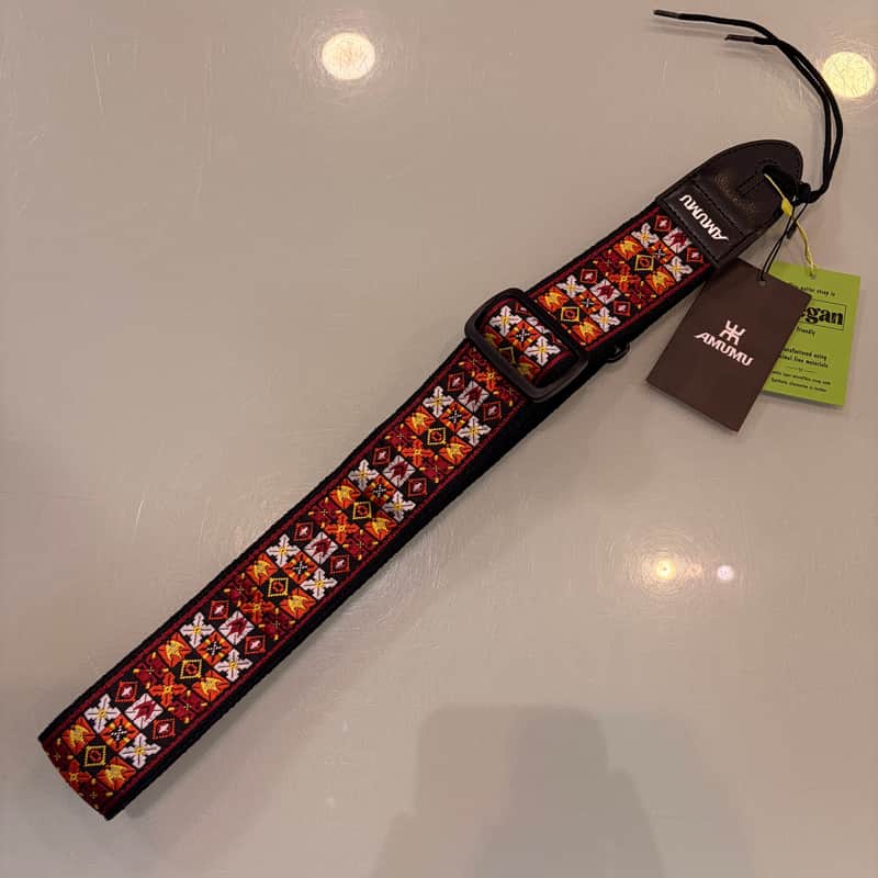 AMUMU Vegan Guitar Straps - Vintage Jimi imagen 1