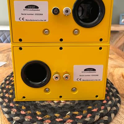 Neat Acoustics IOTA loudspeakers. Yellow image 4