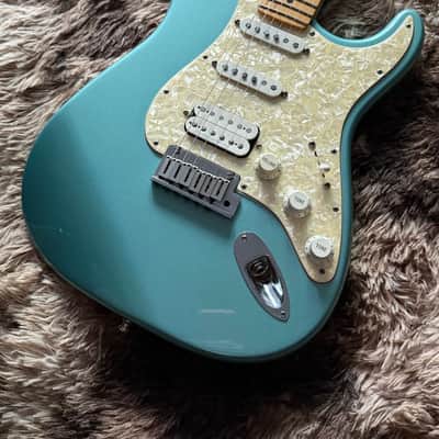 1997 Fender US Lone Star Stratocaster - Teal Green Metallic image 2