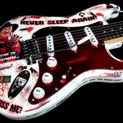 Custom Painted  and Upgraded Fender Squier CXS Strat With Matching Headstock-Aged and Relic'ed image 12